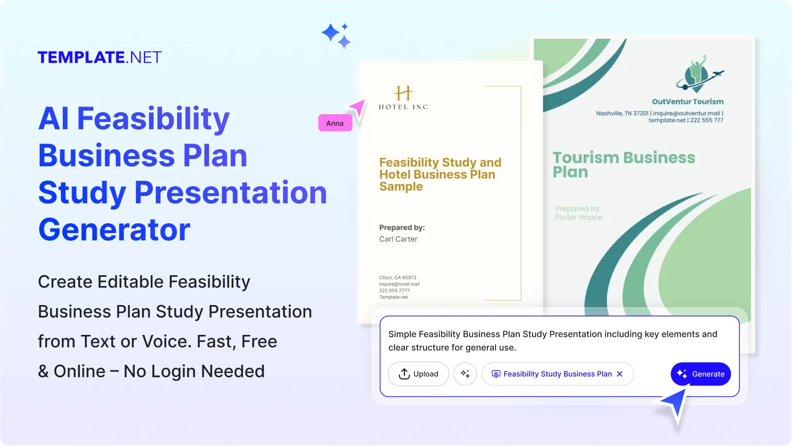 Free AI Feasibility Business Plan Study Presentation Generator, Free AI Feasibility Presentation Maker Online [ No Signup ]